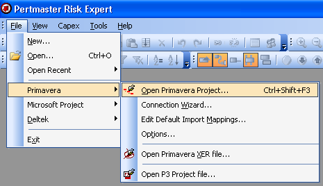 Import From Primavera
